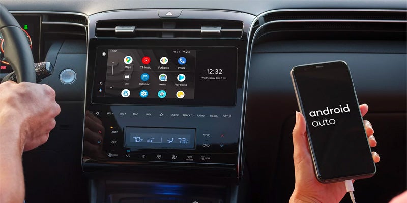Hyundai Santa Cruz infotainment with Android Auto