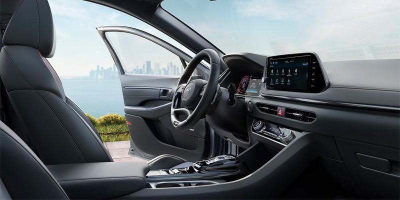 Hyundai Sonata interior with dashboard view