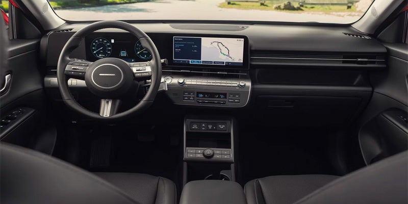 Hyundai Kona Electric dashboard and screen