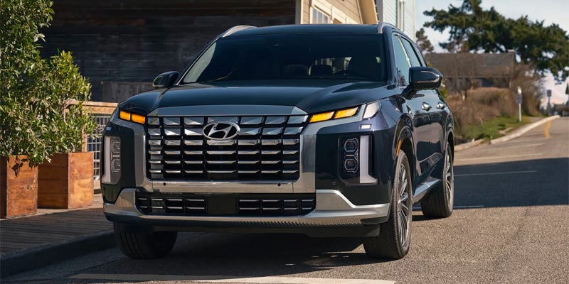 Hyundai Palisade parked on road