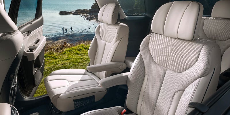 Hyundai Palisade rear seat interior view
