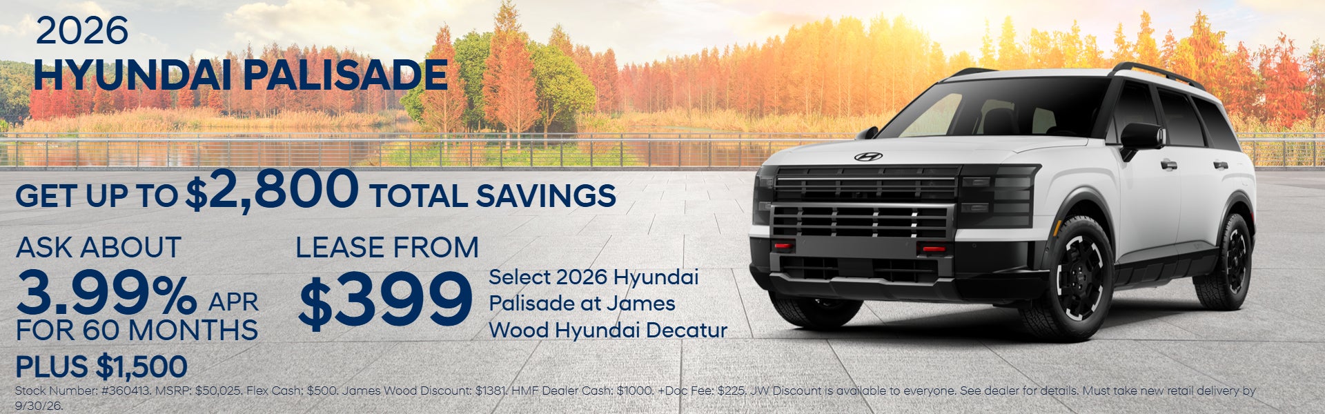 Save on Palisade!