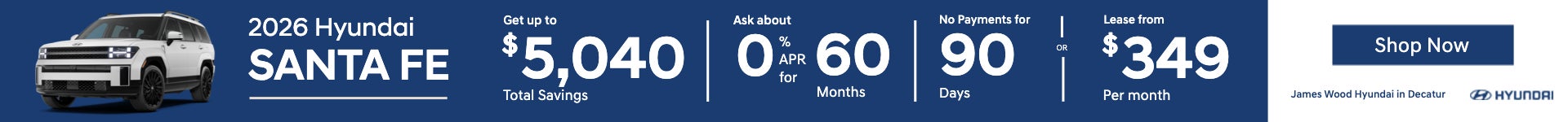 2026 Hyundai Santa Fe Offer